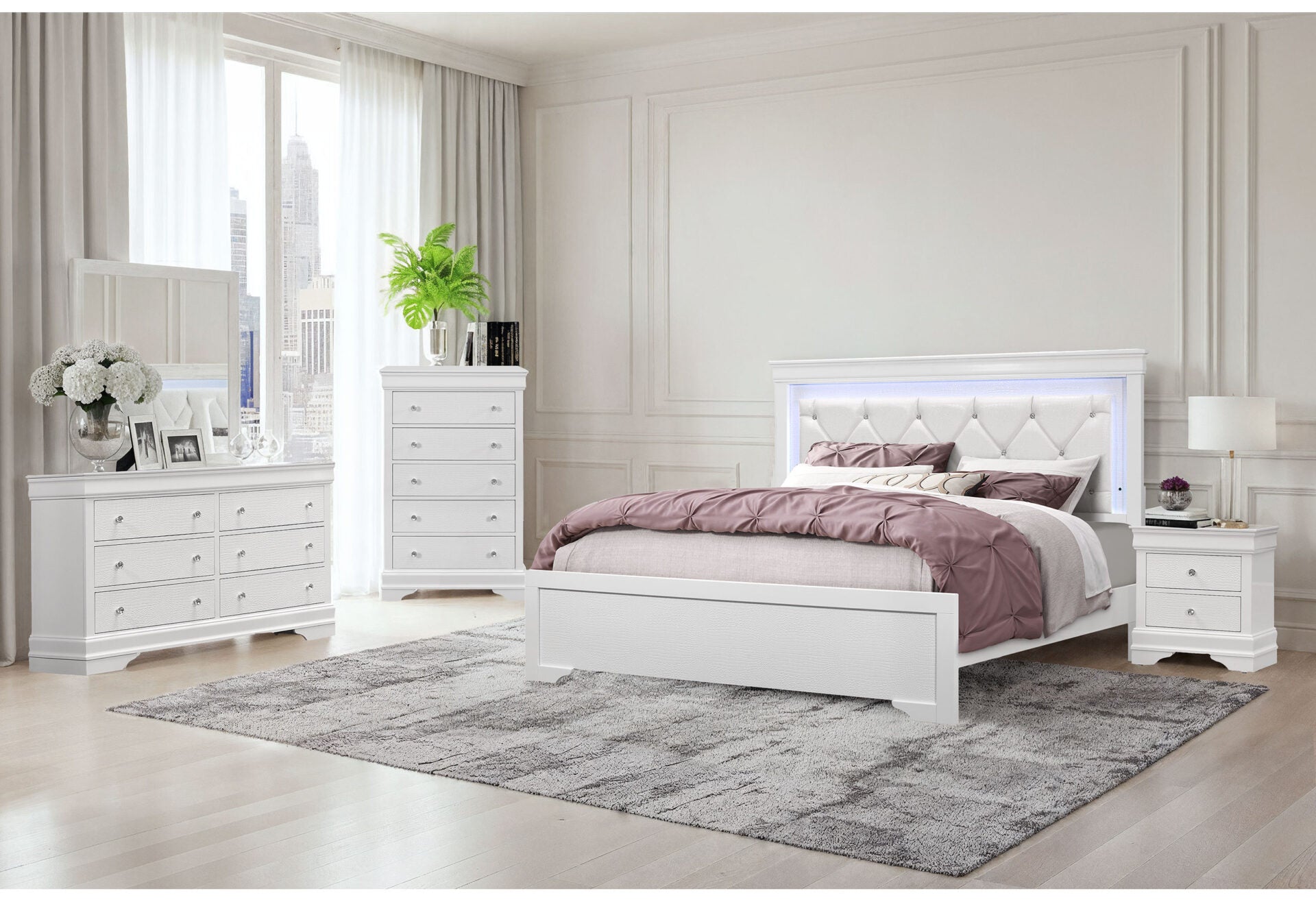 Pompei Bedroom Collection - White