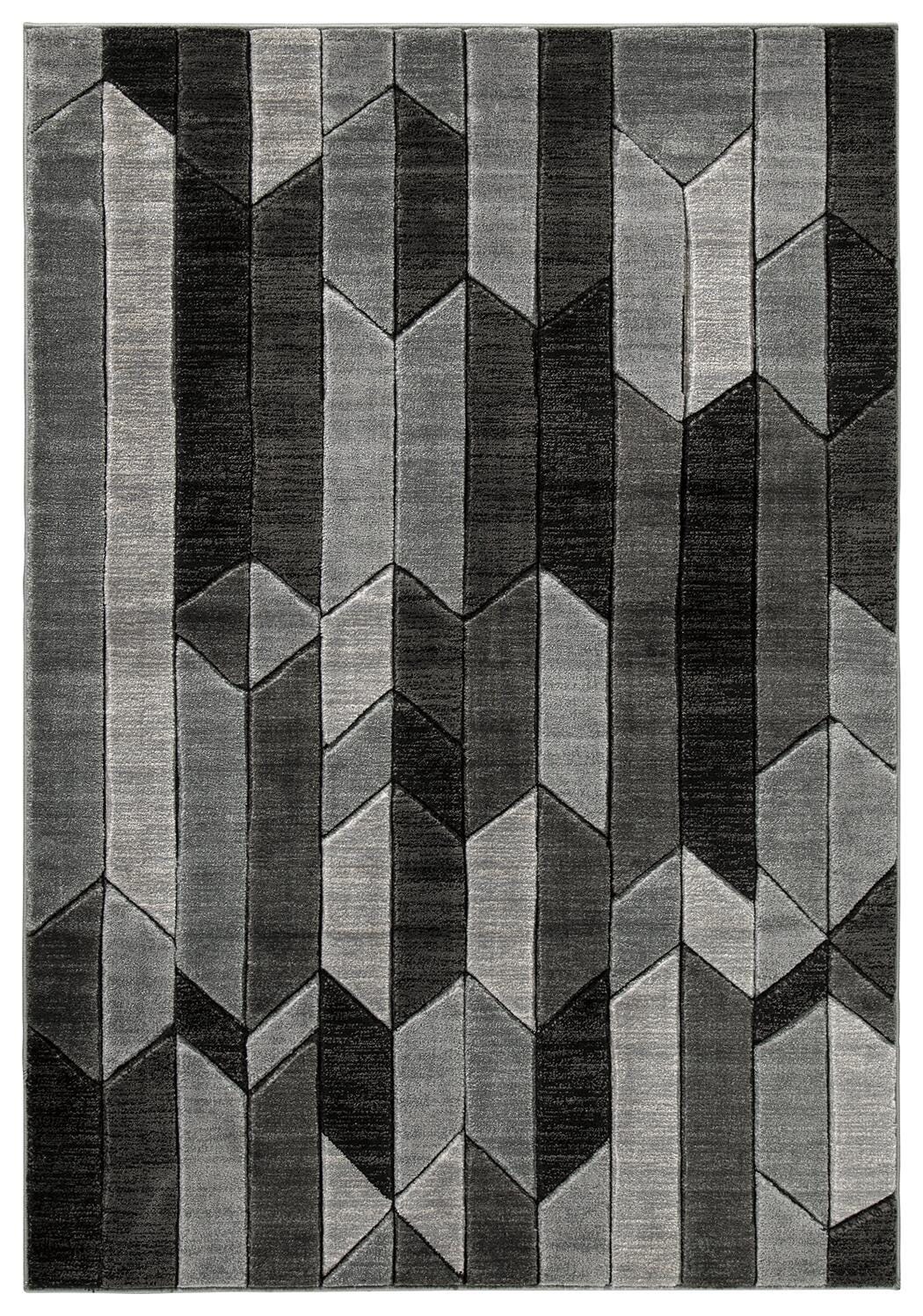Chayse Rugs Collection - Black/Gray