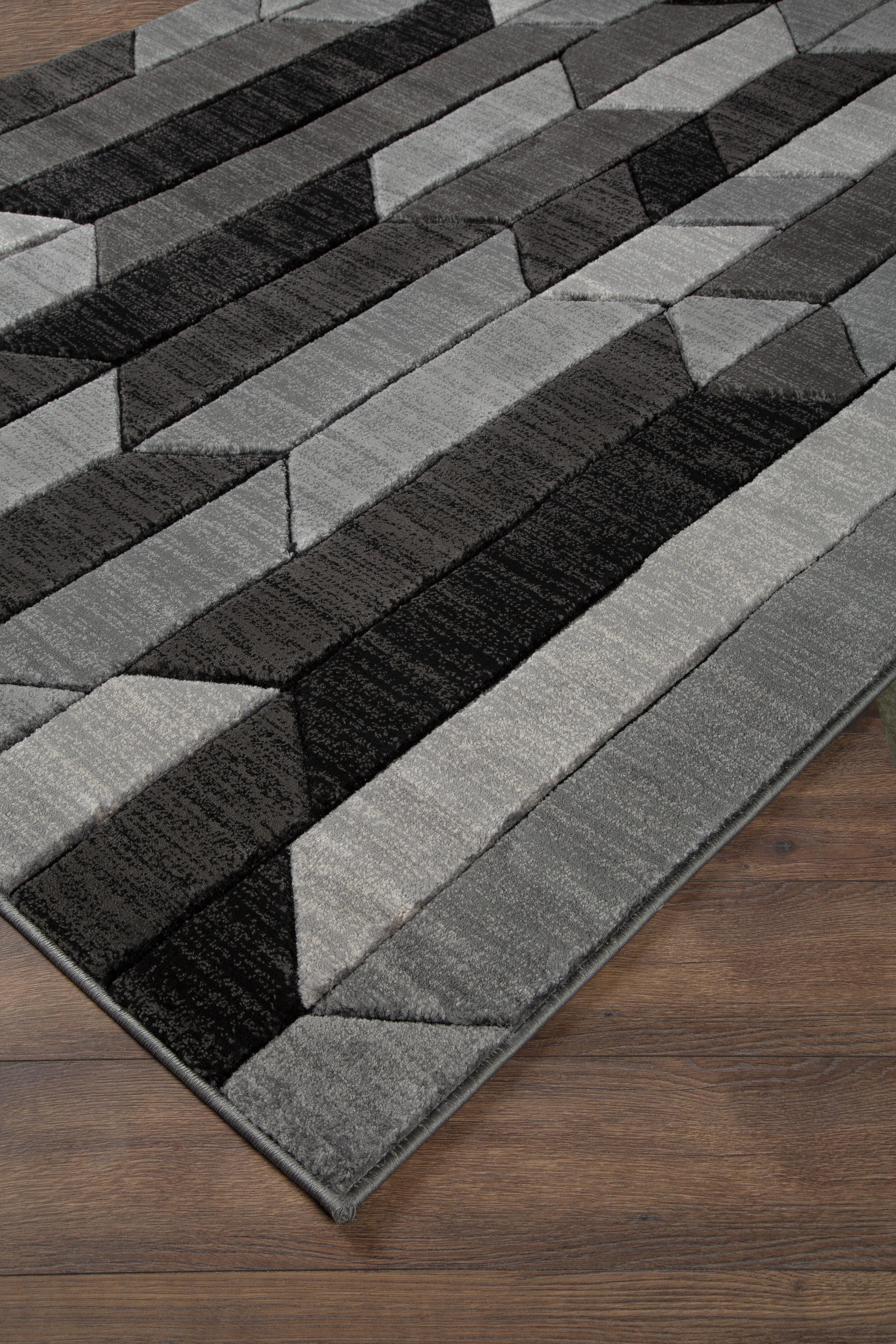 Chayse Rugs Collection - Black/Gray