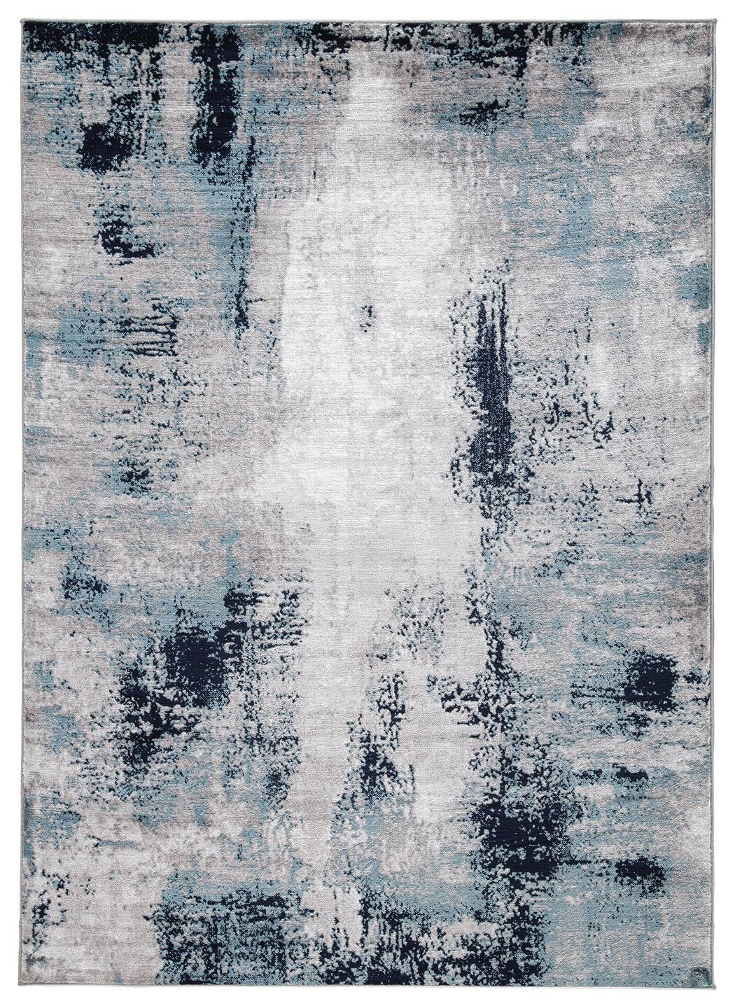 Leonelle Large Rug - White/Blue/Gray