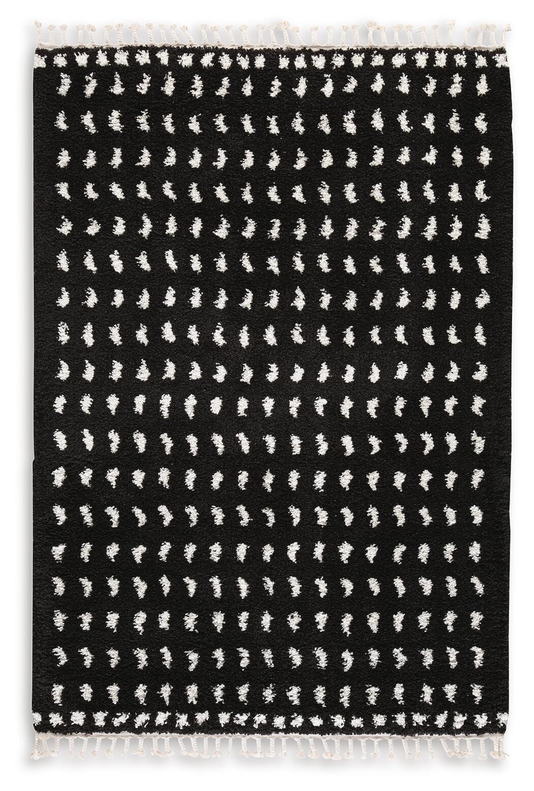 Minston Medium Rug - Black/White