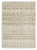 Bunchly Washable Medium Rug - Tan/Brown/Cream