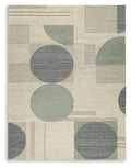 Dallane Rugs Collection - Linen/Blue/Green