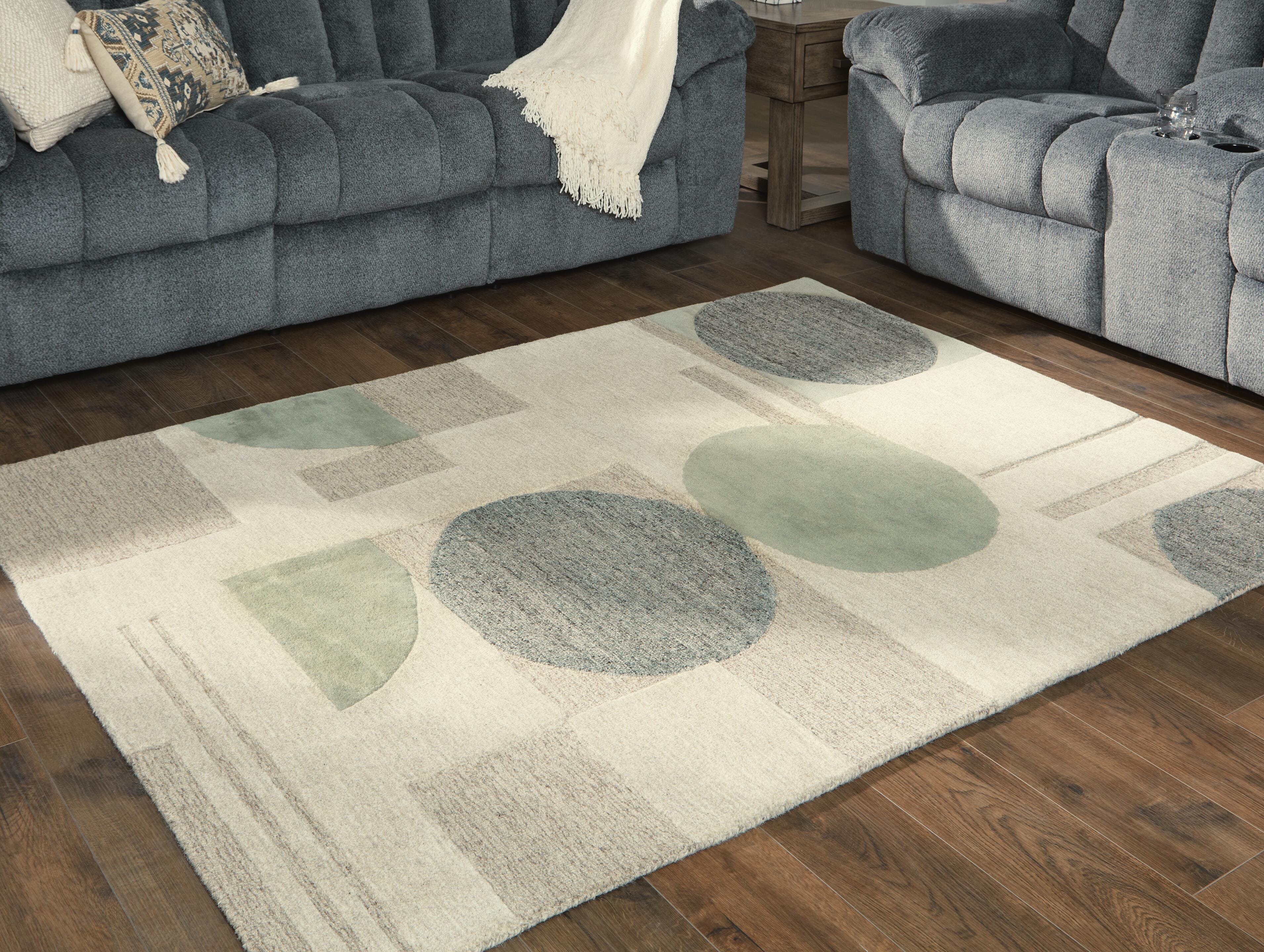 Dallane Rugs Collection - Linen/Blue/Green