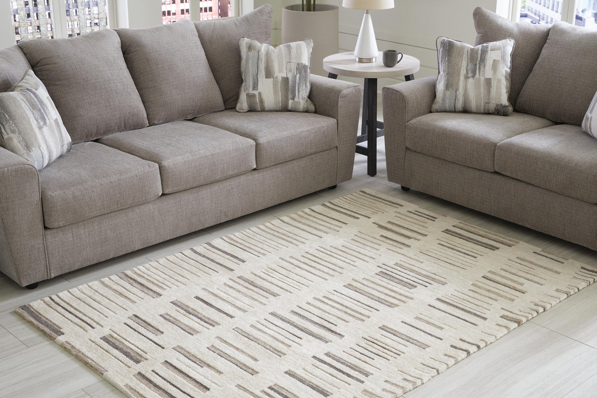 Leesdale Rugs Collection - Ivory/Brown/Black