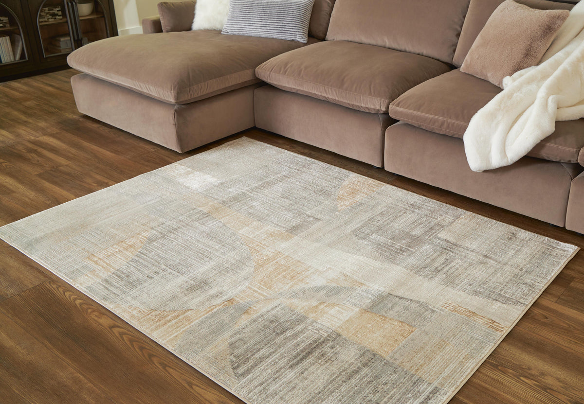Truward Rugs Collection - Linen/Gray/Caramel