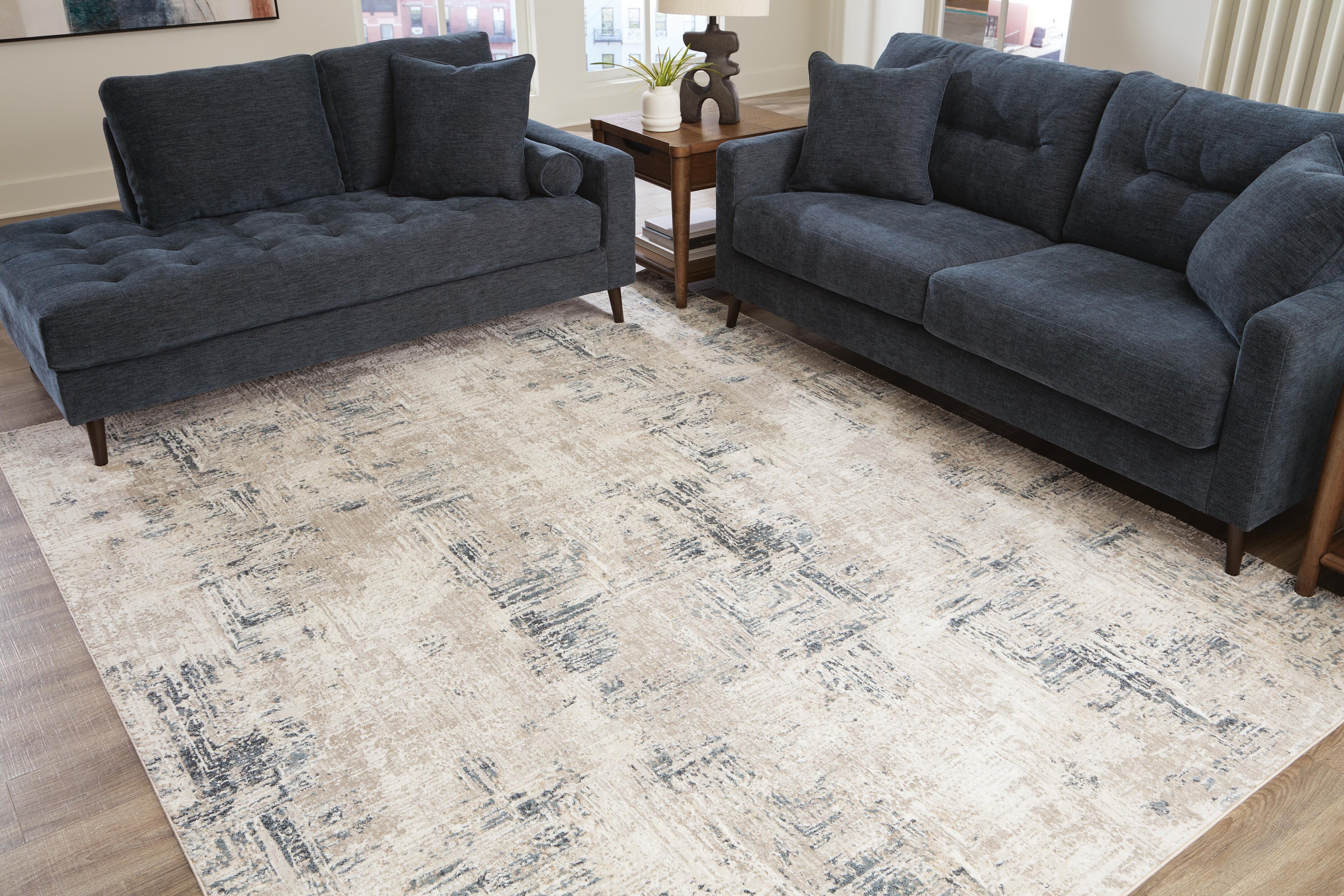 Gentor Rugs Collection - Blue/Ivory