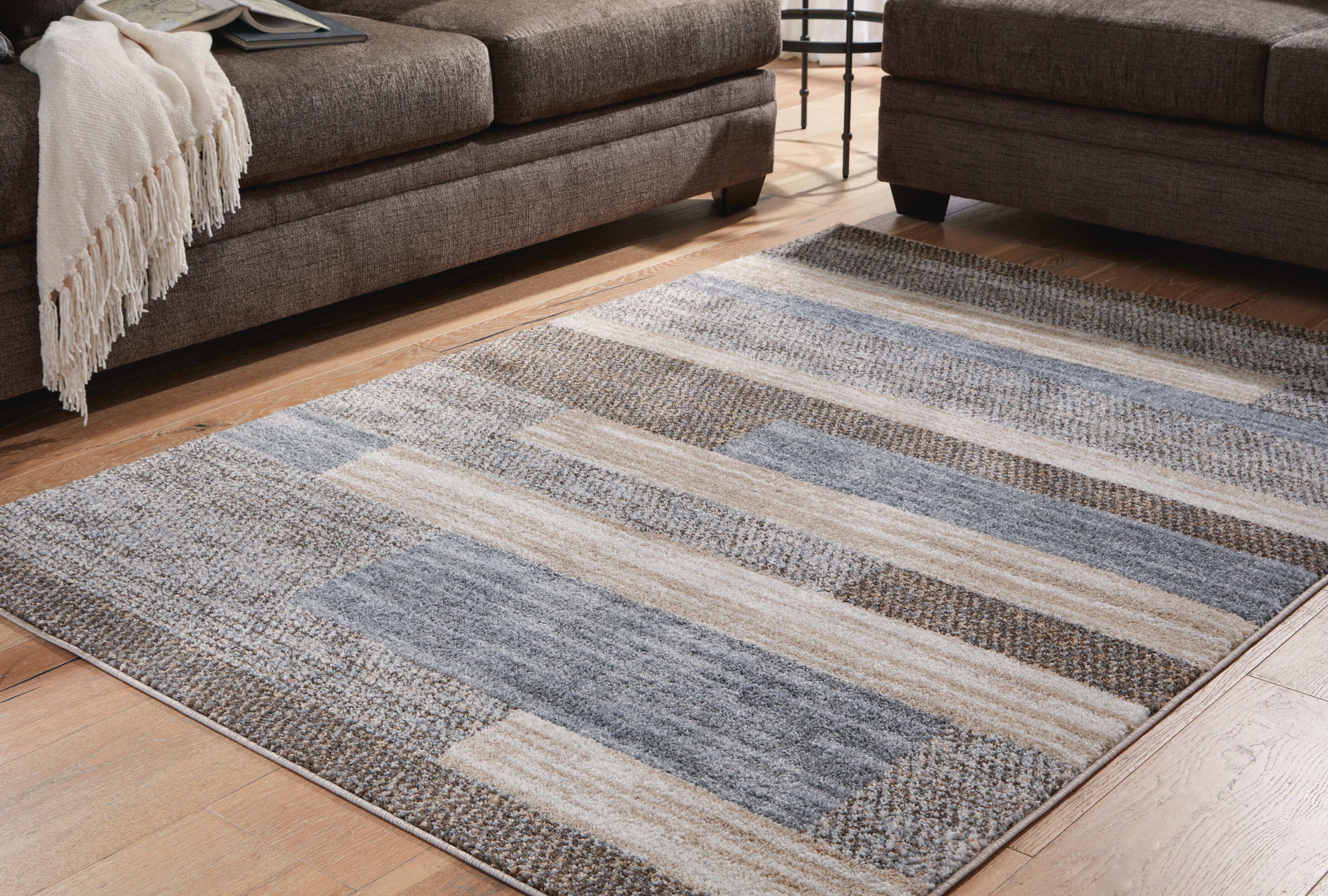 Sethburn Rugs Collection - Cream/Brown/Gray