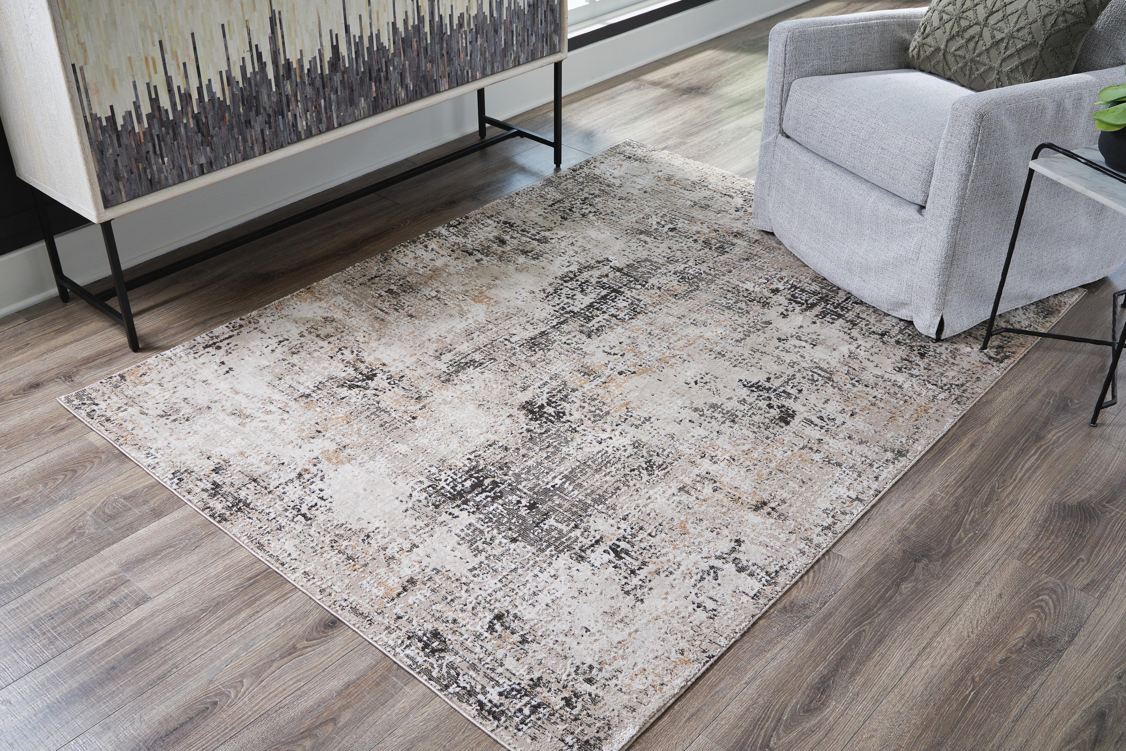 Elaning Rugs Collection - Black/Gray/Cream