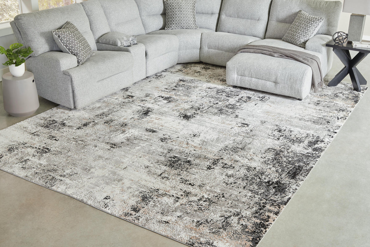 Langwell Rugs Collection - Black/Gray/White