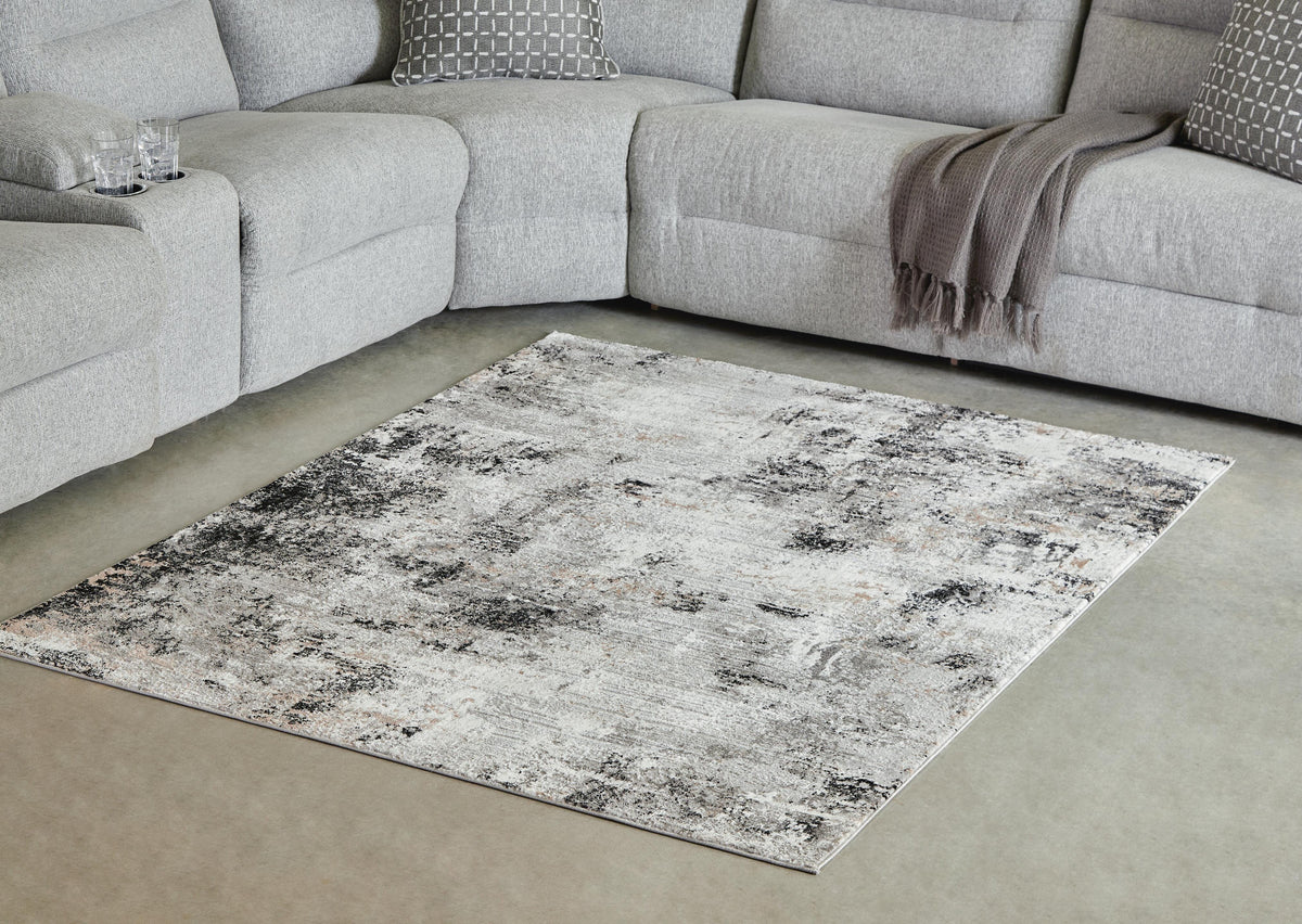 Langwell Rugs Collection - Black/Gray/White