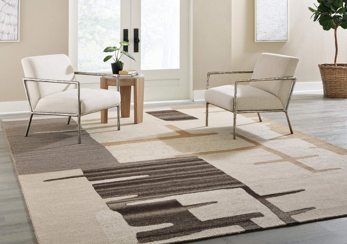 Kencher Rugs Collection - Beige/Brown