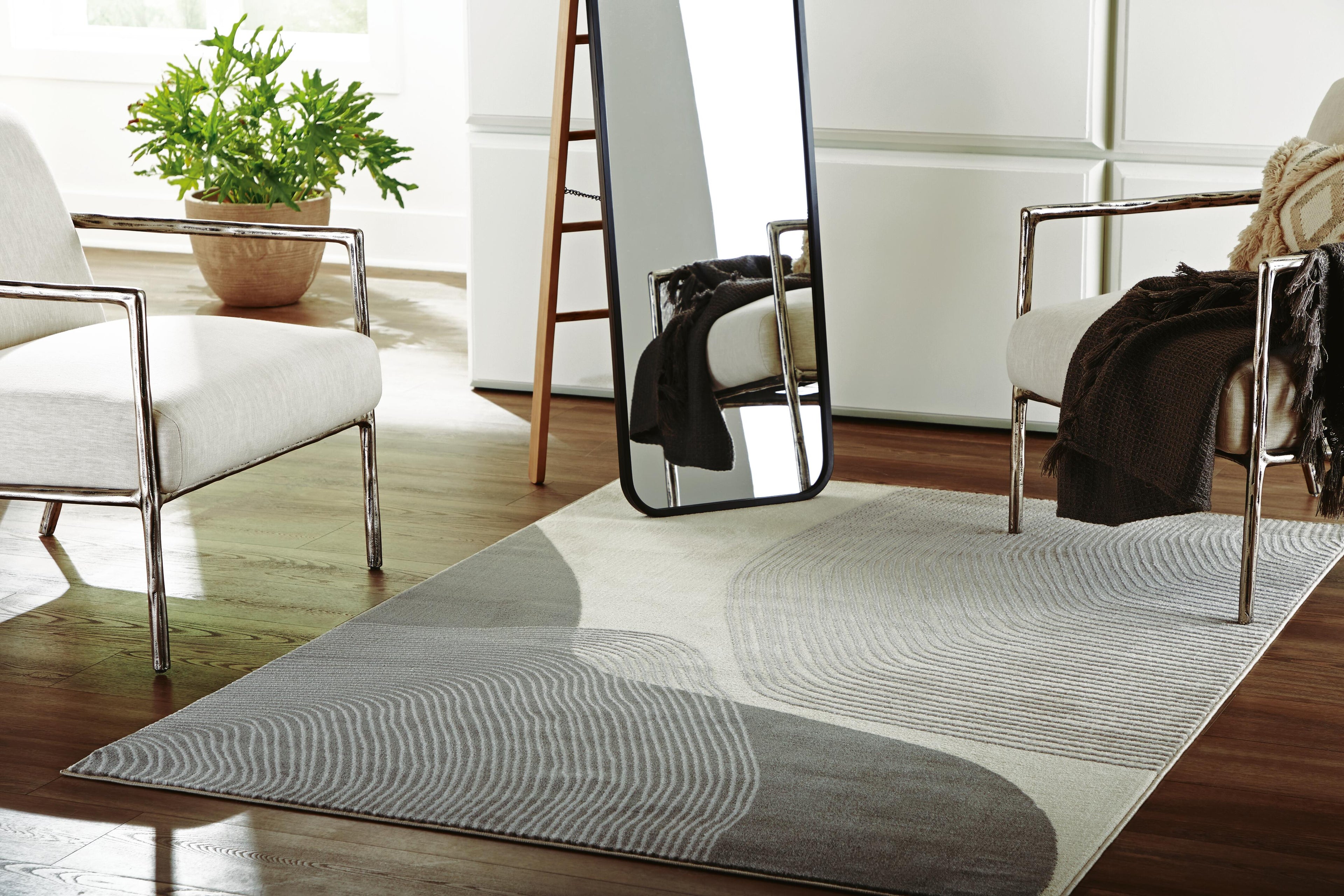 Winderburg Rugs Collection - Gray/Ivory