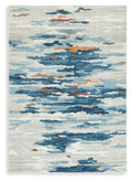 Vinlett Rugs Collection - Cream/Blue/Brown