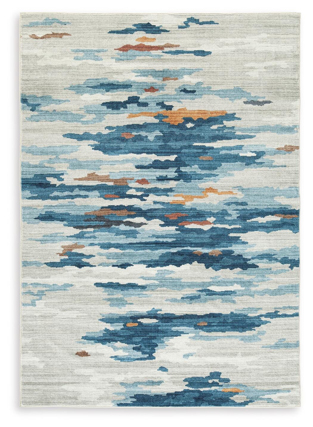 Vinlett Rugs Collection - Cream/Blue/Brown