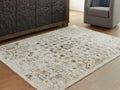 Jossler Rugs Collection - Ivory/Brown/Teal