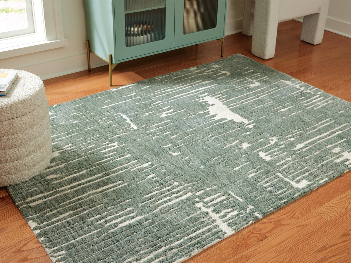 Cayworth Rugs Collection - Teal/White