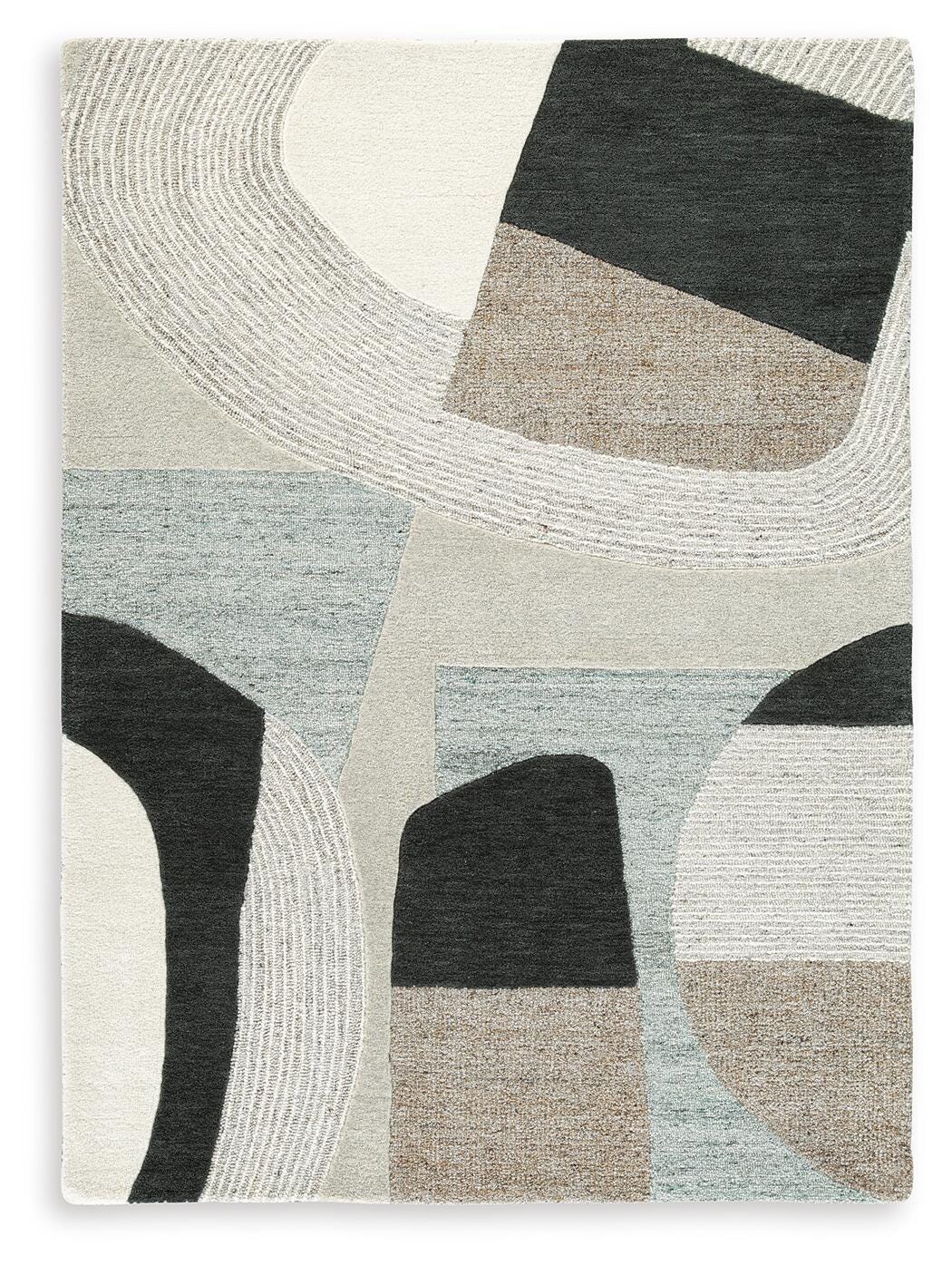 Edrickhill Rugs Collection - Grayish Teal/Taupe/Cream
