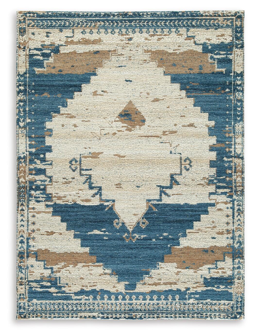 Varnler Rugs Collection - Blue/Brown/Tan