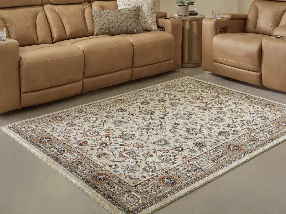 Beritham Rugs Collection - Blue/Brown/Beige