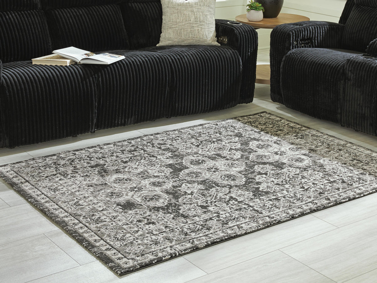 Glennisman Rugs Collection - Black/Gray/Ivory