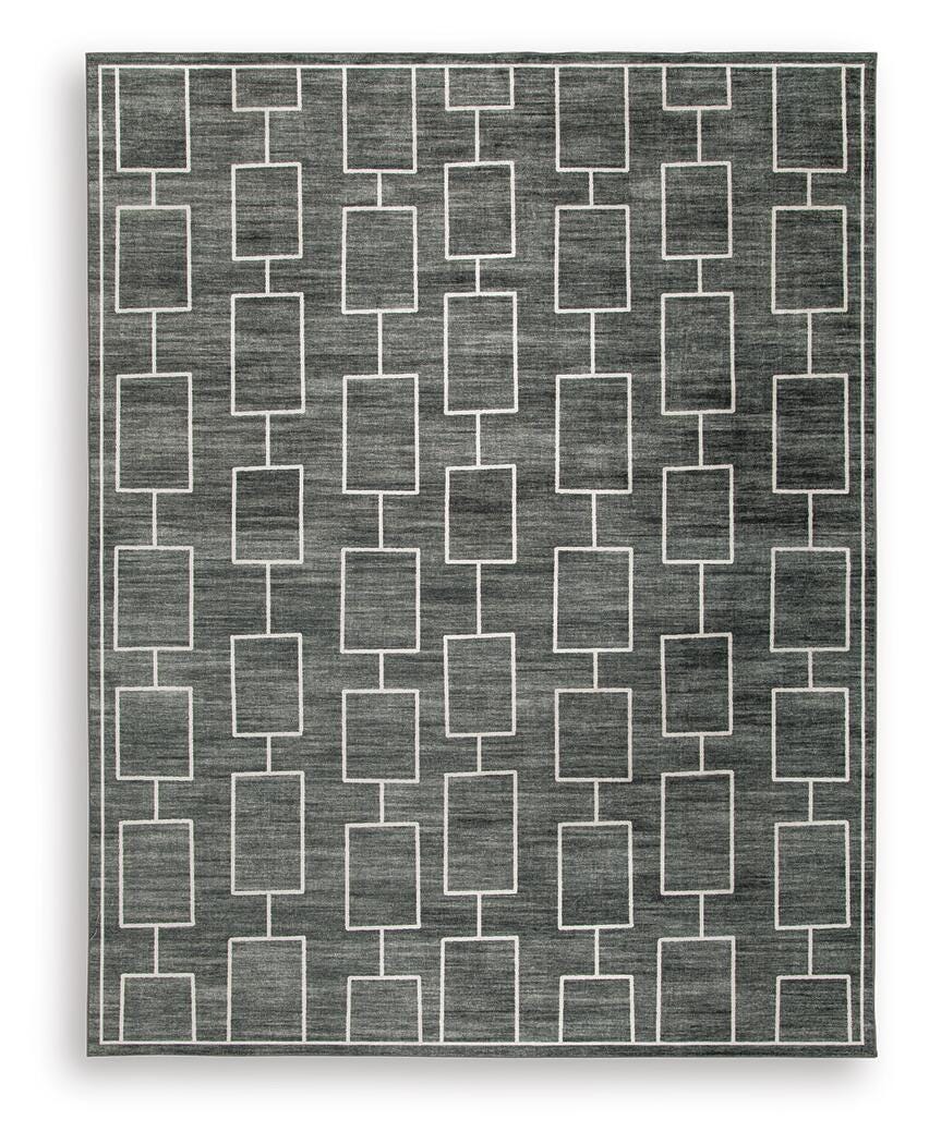 Elderland Rugs Collection - Black/Gray