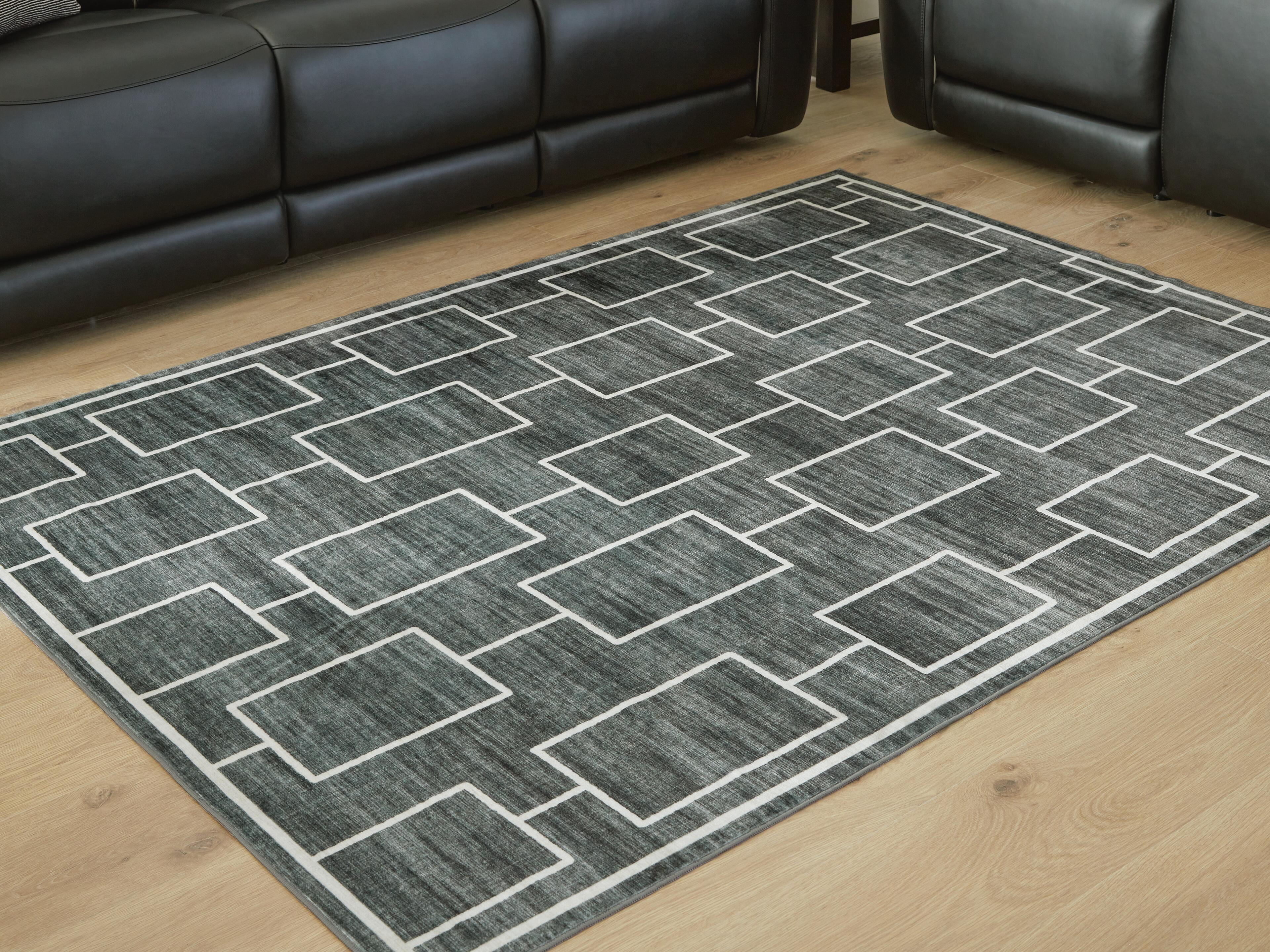 Elderland Rugs Collection - Black/Gray