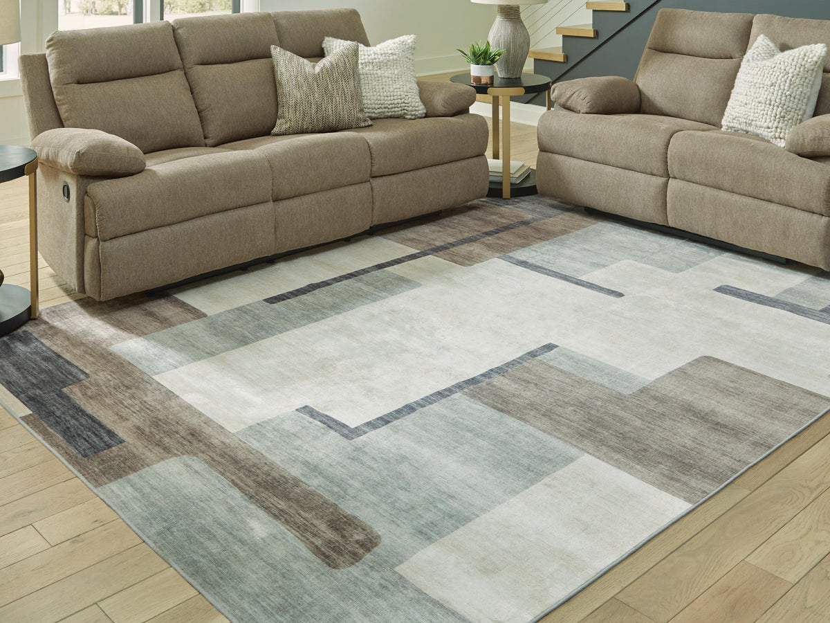 Larkport Rugs Collection - Cream/Brown/Gray