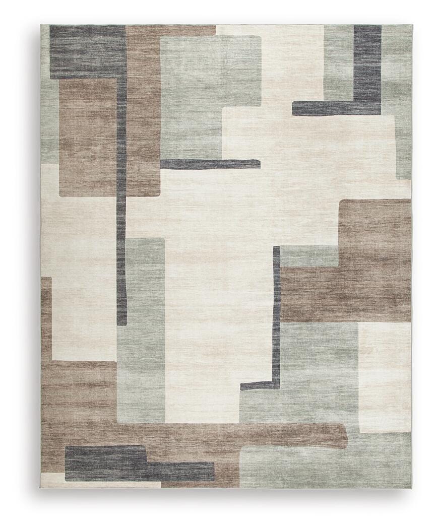 Larkport Rugs Collection - Cream/Brown/Gray