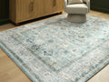 Ladstoney Rugs Collection - Teal/Beige/Ochre