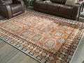 Qaabiz Rugs Collection - Sienna/Ivory/Black