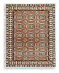 Qaabiz Rugs Collection - Sienna/Ivory/Black