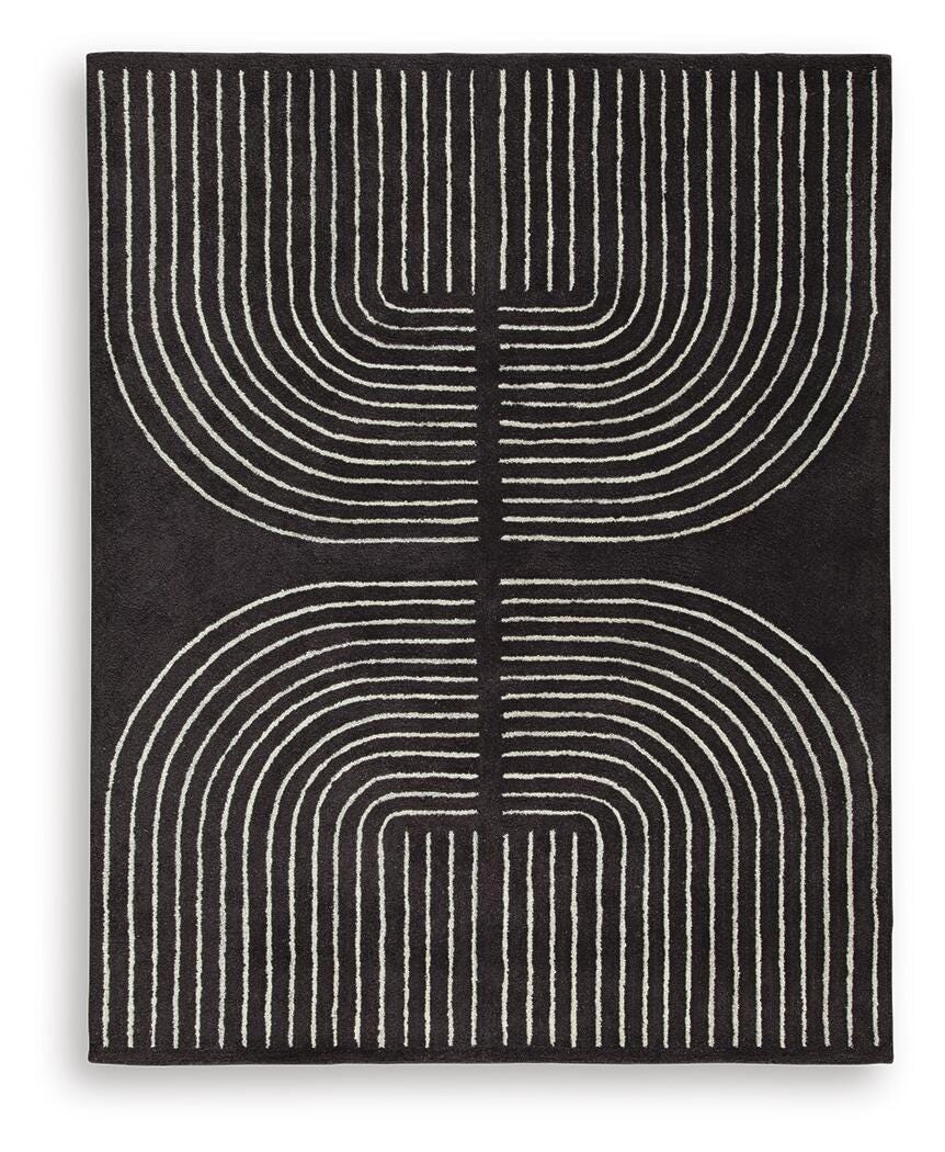 Eldonmore Rugs Collection - Black/Ivory