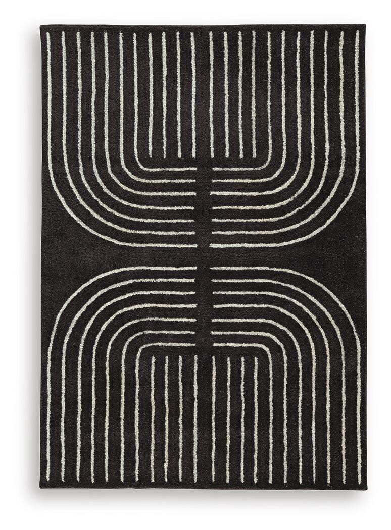 Eldonmore Rugs Collection - Black/Ivory