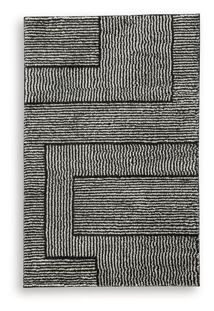 Kurtmen Rugs Collection - Black/Ivory