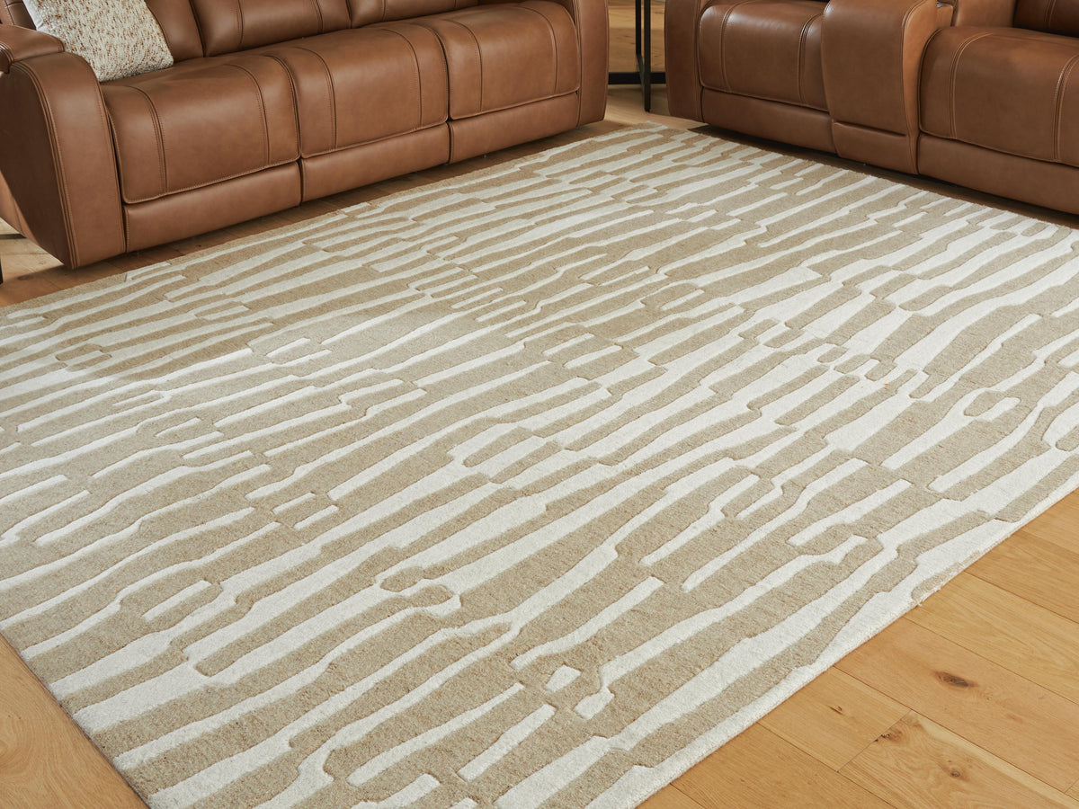 Corrbell Rugs Collection - Beige/White