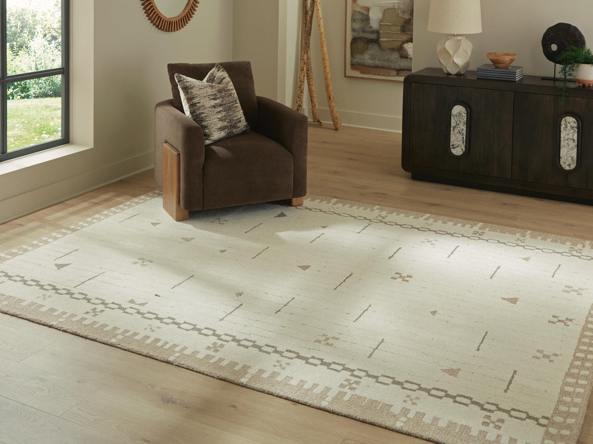 Dot Rugs Collection - Cream/Brown/Taupe