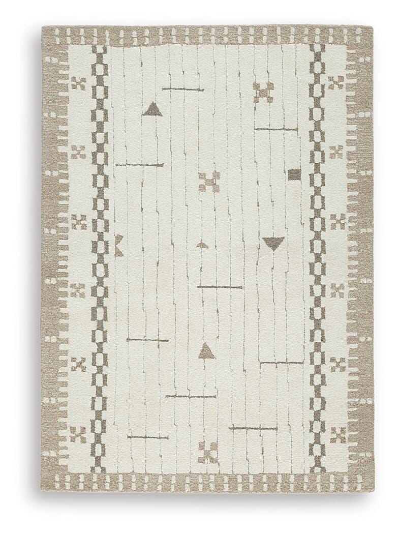 Dot Rugs Collection - Cream/Brown/Taupe