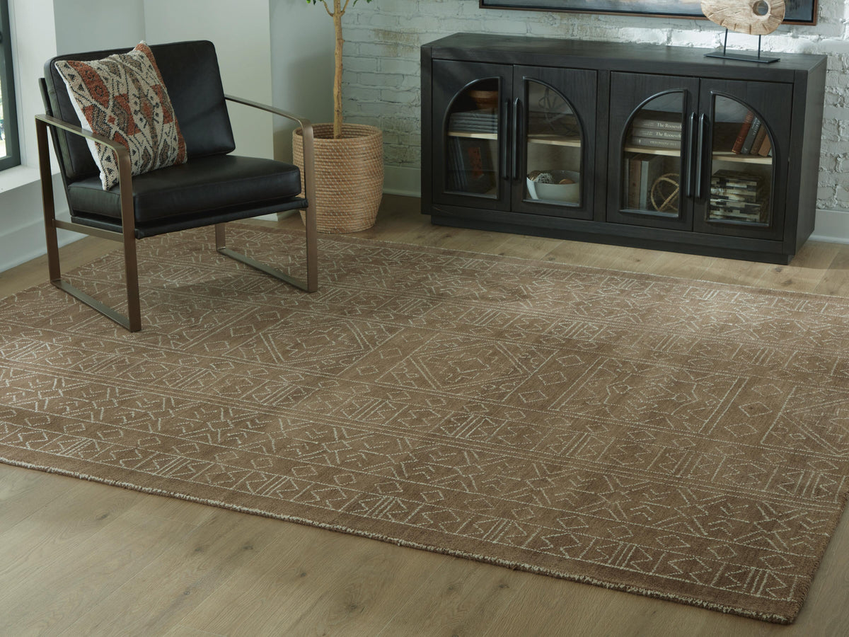 Merrittman Rugs Collection - Brown/Ivory