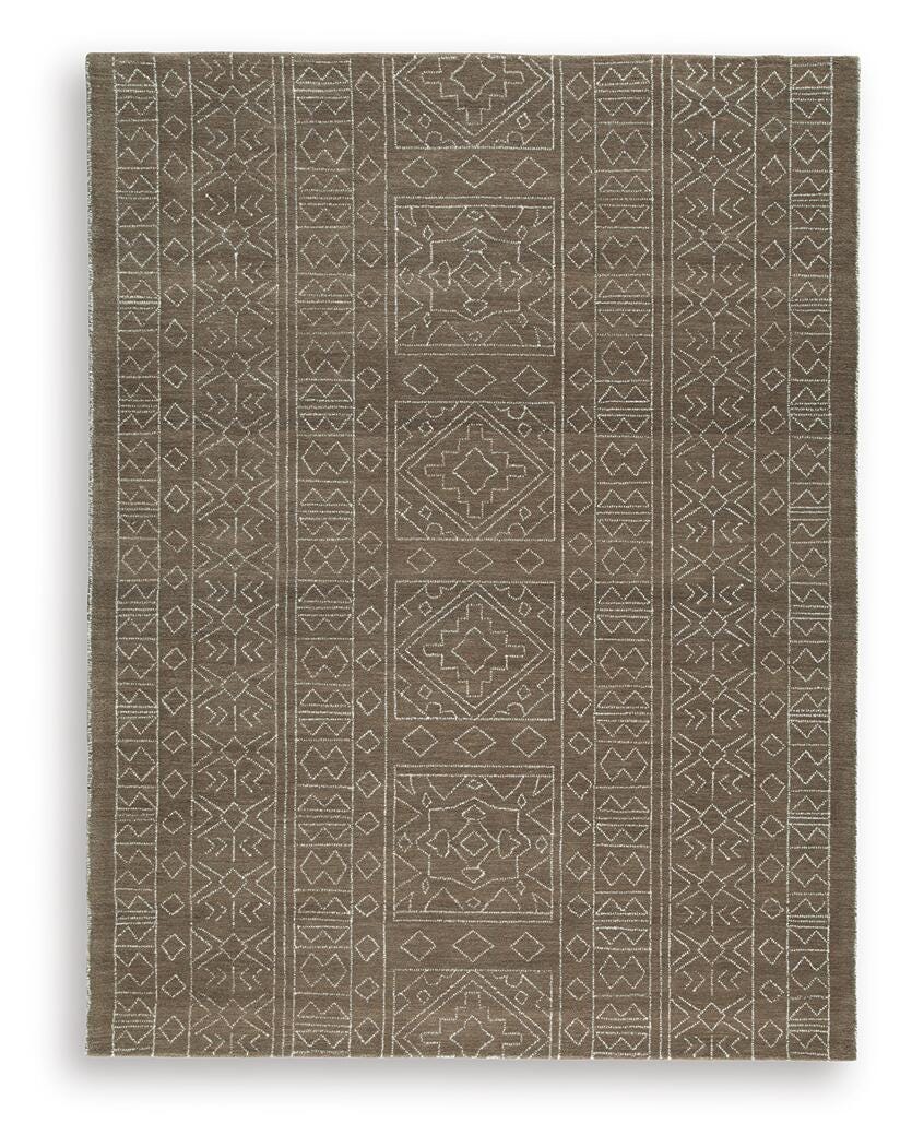 Merrittman Rugs Collection - Brown/Ivory