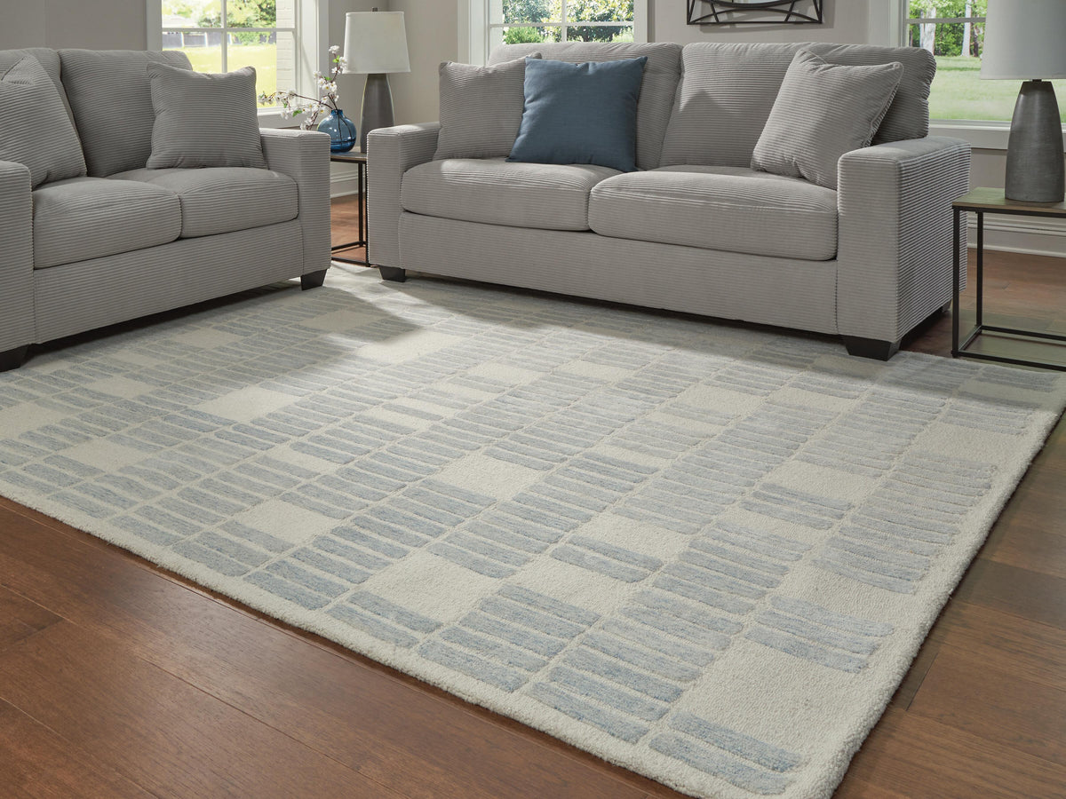 Dylanton Rugs Collection - Ivory/Blue