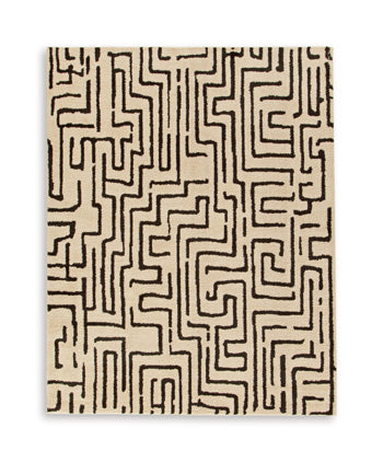Timworth Rugs Collection - Black/Beige