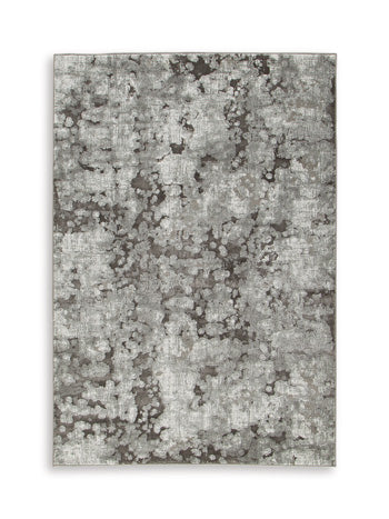 Gilberton Rugs Collection - Charcoal/Gray/White