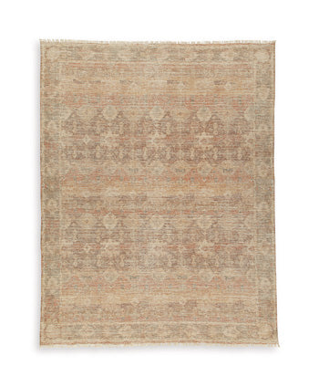 Waycotten Rugs Collection - Orange/Brown/White
