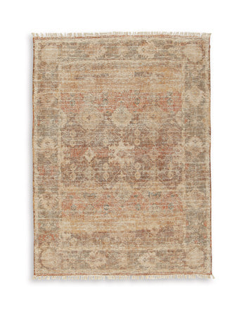 Waycotten Rugs Collection - Orange/Brown/White
