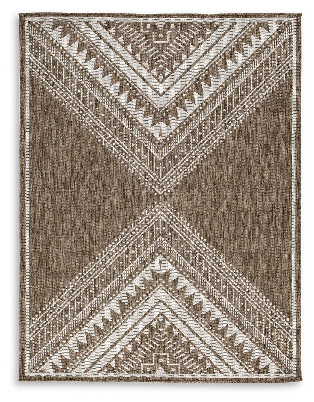 Dunsler Rugs Collection - Brown/Cream