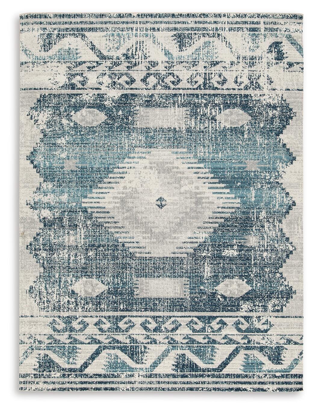 Daddridge Rugs Collection - Blue/Gray/Ivory