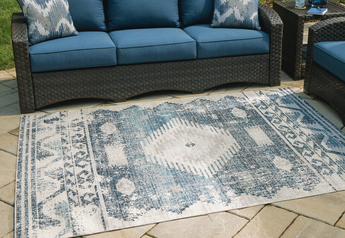Daddridge Rugs Collection - Blue/Gray/Ivory