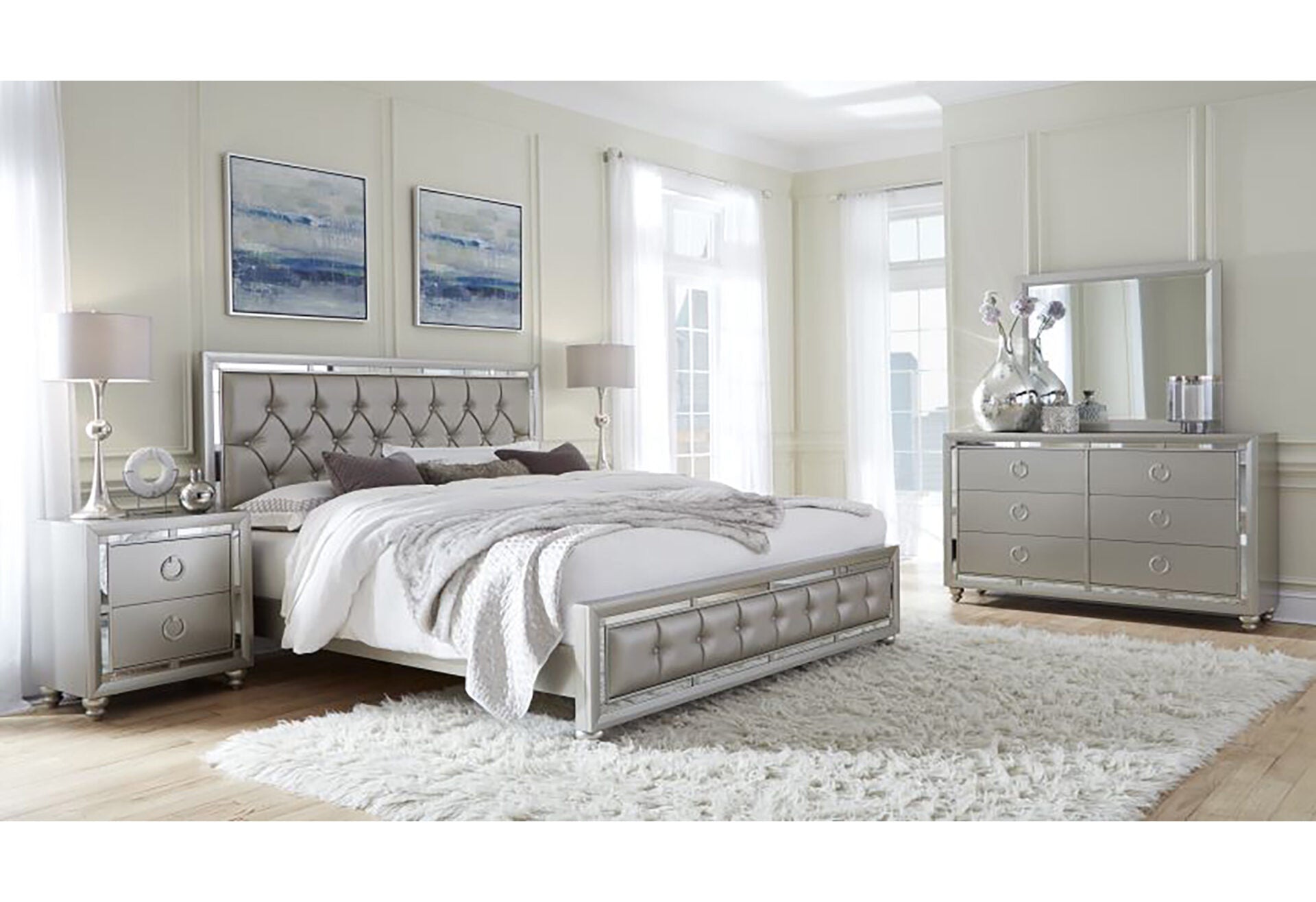 Riley Bedroom Collection - Silver