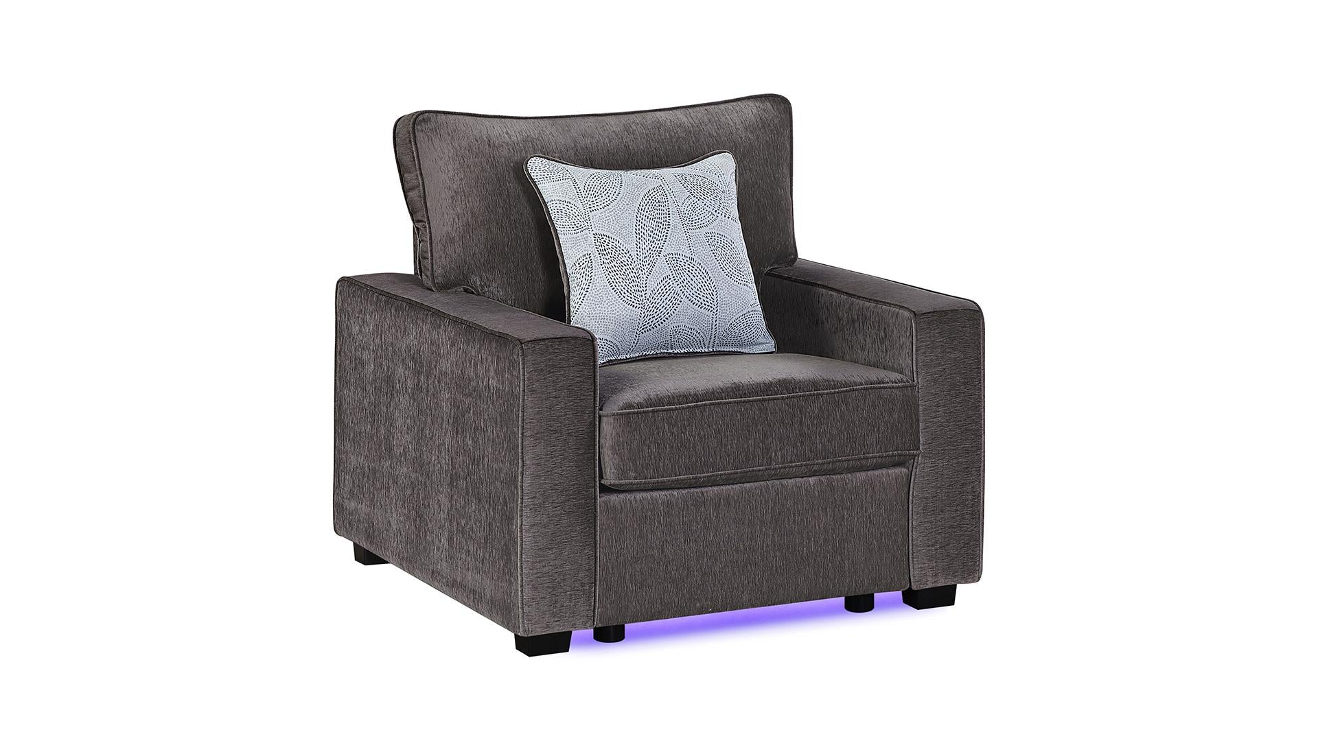 Rita Living Room Collection - Charcoal